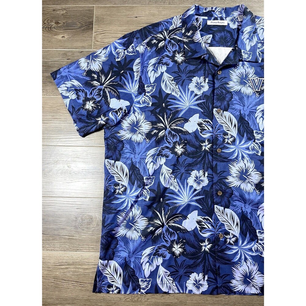 Tommy Bahama Hawaiian Villanova Embroidered Button Down Short Sleeve Shirt XXL - Picture 5 of 13